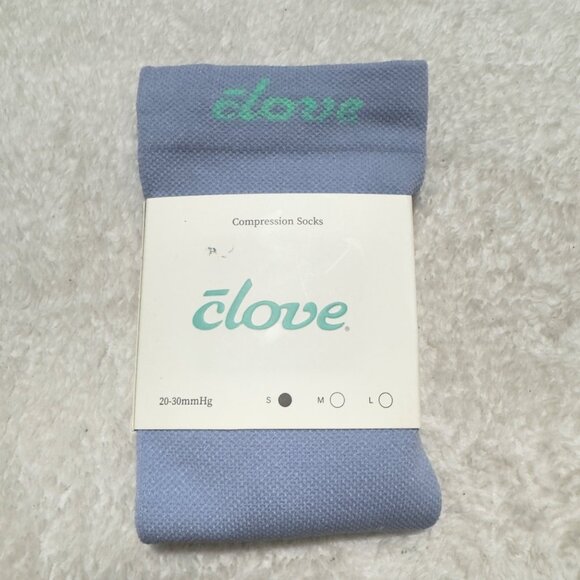 Clove Compression Socks 20-30mmHg Forever Blue With Mint Logo Size small 1 pair - Picture 2 of 7